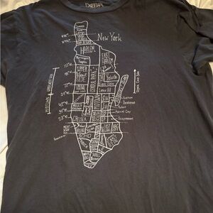 Deter New York Graphic T-Shirt - Heather Black